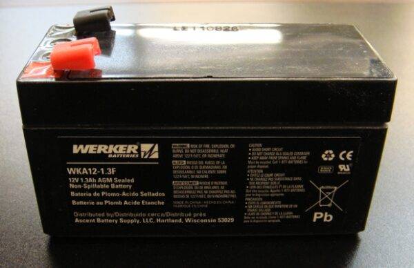12v 1.3ah emergency light battery